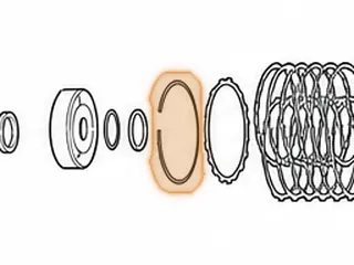 Snap Ring, AW55-50SN / AW55-51SN Holds 1-2 Reverse Clutch Pressure Plate In (.099” Thick) (5.900”OD) 2000-Up — Part # 21892A