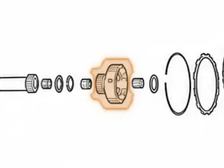 Sun Gear, AW55-50SN With Direct Clutch Hub (37 Teeth) (28 Spline Hub) (2.055” Tall) (.850”ID Of Bushing) 2000-Up — Part # 21612A
