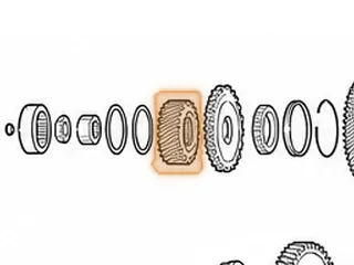 Pinion Gear, AW55-51SN (26 Teeth, 2 Groove) 1.590” Thick (3.835”OD) 2000-Up — Part # 21730B