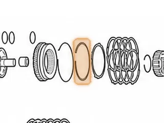 Snap Ring, AW55-50SN / AW55-51SN Holds 4-5 Clutch Pressure Plate In Drum (.078”Thick) (4.840”OD) 2000-Up — Part # 21864A