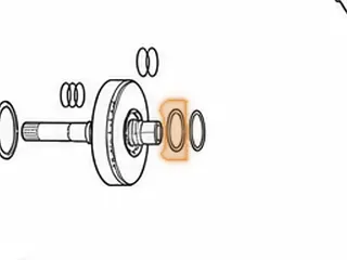 Bearing W/Race, TF-81SC Front Planet Ring Gear To 1-2-3-4 Clutch Drum (.110”Thick, 2.065”OD, 1.545”ID) 2005-Up — Part # 255243A