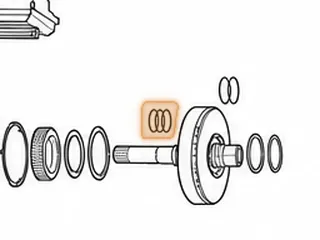 Ring, TF-81SC Front Planet Ring Gear Input Shaft To Stator (.089”Wide, 1.140”OD)(Teflon) 2005-Up — Part # 255184AT
