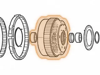 Bushing, TF-81SC Rear Planet (Front)(.620”Wide, 1.875”OD, 1.721”ID)(Brass W/Oil Pockets) 2005-Up — Part # 255058A