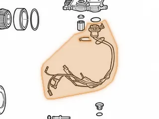 Wire Harness, TF-81SC Internal (20 Pin TCM Connector, With 10 Two Prong Connectors & 1 Temp Sensor) 2005-Up — Part # 255446A