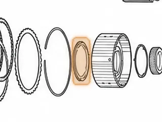 Washer, TF-81SC 3-5 Reverse Clutch Drum To Front Planet (.166”Thick, 3.980”OD, 2.965”ID) (3 Hollow Legs)(Plastic)… — Part # 255230A