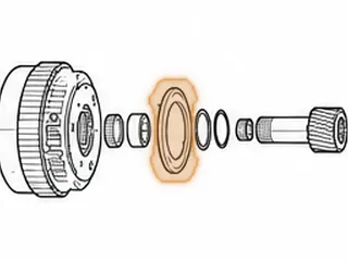 Washer, TF-81SC Rear Planet To 4-5-6 Clutch Drum (.230”Thick, 4.105”OD, 2.638”ID)(6 Hollow Legs)(Plastic) 2005-Up — Part # 255250A