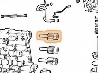 Solenoid, TF-81SC TCC (3.255” Long)(Grey Connector)(Cast # 12CJ4M04741) 2005-Up — Part # 255425A