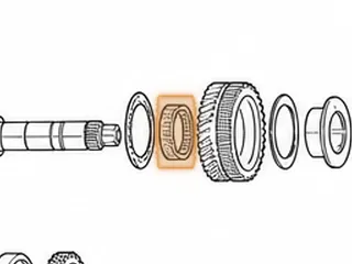 Caged Needle Bearing, PX4B/AOYA/APXA/APX4/A6VA/BOYA/MP1A/MPJA/MPOA/MPWA (Accord)/MPXA Mainshaft To 2nd Gear (Inner) — Part # 80220