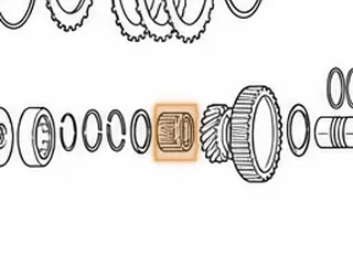 Caged Needle Bearing, AOYA/A6VA/BOYA/MPJA/MPOA 1st Gear To Mainshaft (28 Needles) — Part # 80241A