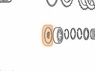 Plate, PX4B/AOYA/APXA/APX4/A6VA/BOYA/MP1A/MPJA/MPOA/MPWA (Accord)/MPXA Oil (Sets In Bell Housing Under Pinion Bearing) — Part # 80689A