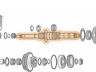 Mainshaft, AOYAA6VA/BOYA/MP1A/MPJA/MPOA/MPXA (15 1/8” Long) (1.530”OD Where #224 Rides) — Part # 80672A