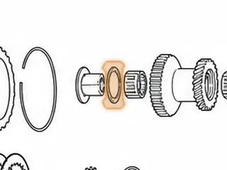 Thrust Bearing, MPYA / M5DA 2nd Gear (Both Sides) 2.200”OD (1.422”ID) — Part # 80253