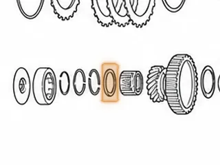 Race, PX4B/AOYA/APXA/APX4/A6VA/BOYA/MP1A/MPJA/MPOA/MPWA (Accord)/MPXA Split Washer To 1st Gear (Secondary Shaft) — Part # 80240