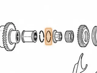 Wire Snap Ring, PX4B/AOYA/APXA/APX4/A6VA/BOYA/MP1A/MPJA/MPOA/MPXA Holds Retainer # 269 To Countershaft — Part # 80886A