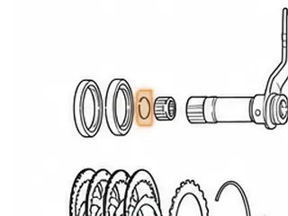 Snap Ring, B6VA / BAXA / MAXA / M6HA Holds Bearing In Stator (Front) — Part # 80870