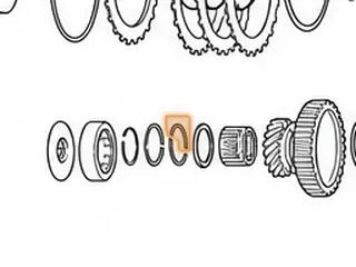 Split Washer, PX4B/AOYA/APXA/APX4/A6VA/BOYA/MP1A/MPJA/MPOA/MPXA (Horse Shoe Clips) Secondary Shaft… — Part # 80887