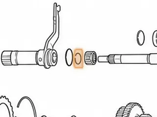 Snap Ring, BAYA/BGFA/BVGA-5/BVGA-6/BVGA-7/BYBA/B7TA/B7VA/B7WA/B7XA/B7ZA/ MFYA/MGFA/MGHA/MGSA/M7WA/M7ZA Holds Caged… — Part # 80879