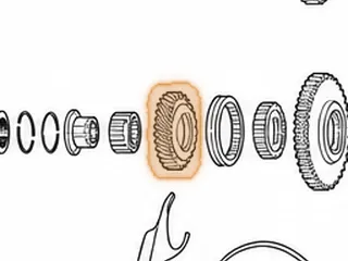Gear, MPXA 4th (29 Teeth / 2 Groove) (1.500”ID) (Countershaft) — Part # 80810AD