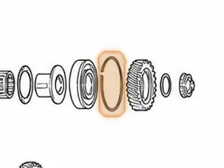 Snap Ring, PX4B/AOYA/APXA/APX4/A6VA/BOYA/MP1A/MPJA/MPOA/MPXA Holds Secondary Shaft Bearing To Case (Use 60884CA) — Part # 80889