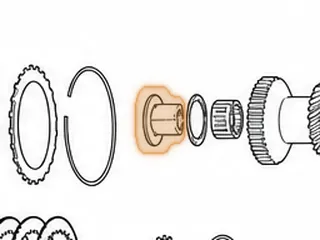 Collar W/Race, PX4B/APXA/APX4 2nd Gear (Both Sides) (Secondary Shaft) — Part # 80258