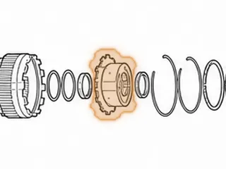 Hub/Inner Race, AS68RC (All) # 3 Planet (Inner Sprag Race)(12 Lugs)(1.860”Thick)(4.050”OD Sprag Outer Race) 2005-Up — Part # 172604A