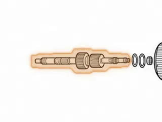 Sun Gear Shaft, AS68RC (All) (38 Teeth Left Angle & 31 Teeth Right Angle Gears) (15 11/16”Long) 2005-Up — Part # 172610A