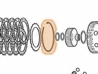 Snap Ring, AS68RC (All) Holds 1-2-3-4 (K1) Clutch Pressure Plate In (.069”Thick)(6 1/4”OD) 2005-Up — Part # 172873A
