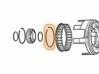 Snap Ring, AS68RC (All) Holds Low/Reverse (B2) Clutch Return Spring In (.060”Thick) (4.418”OD) 2005-Up — Part # 172886A