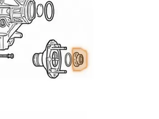 Nut, AS68RC (Isuzu) Output Shaft Yoke (36mm)(6 Point W/Flange)(1.985”OD) 2005-Up — Part # 172798B