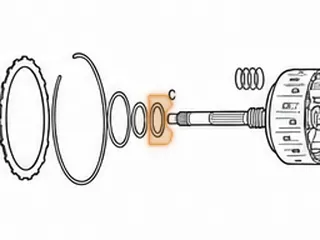 Bearing W/Race, AS68RC (All) Stator To 1-2-3-4 (K1) Clutch Drum (.110”Thick)(2.323”OD) (1.545”ID) 2005-Up — Part # 172233A