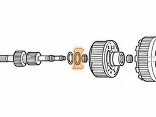Bearing W/Race, AS68RC (All) Sun Gear Shaft To # 3 Planet (.187”Thick)(1.835”OD)(1.020”OD) 2005-Up — Part # 172247A