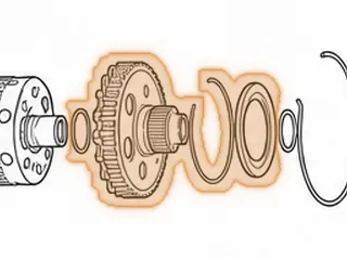 Sun Gear, AS68RC (Chrysler) # 1 Planet (12 Holes)(69 Teeth PTO Gear)(49 Teeth Sun Gear) (20 Lug Reluctor) 2007-Up — Part # 172612A