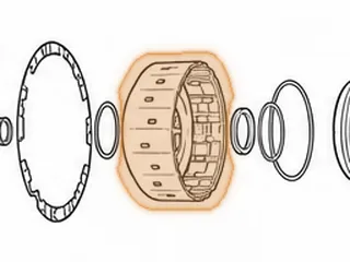 Drum, AS68RC (Chrysler) 4-5-6 (K2) Clutch (5 Clutch)(.665” From Edge Of Drum To Snap Groove) 2007-Up — Part # 172554A