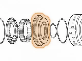 Piston, AS68RC (All) 3-5 Reverse (K3) Clutch (Aluminum)(1.672”Thick)(3.660”ID) (Cast # 344612-31010) 2005-Up — Part # 172965A