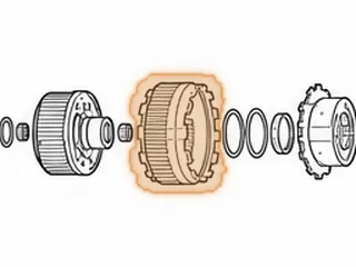 Ring Gear, AS68RC (All) # 3 Planet (3.030”Tall)(12 Lugs On Each End)(60 Outer Clutch Splines) (85 Teeth) 2005-Up — Part # 172594A