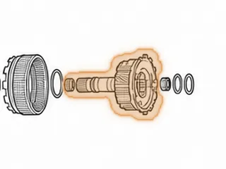 Planet, AS68RC (Chrysler) # 2 (4 Gear, 2 Grooves)(Round Top Housing)(12 Lugs) 2007-Up — Part # 172580A
