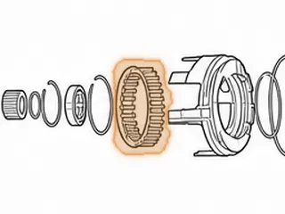 Spring/Retainer, AS68RC (All) Low/Reverse (B2) Clutch Return (1.425”Thick)(6.125”OD) (28 Springs) 2005-Up — Part # 172977A