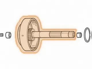 Drum, ATX Direct Clutch (4 Clutch) With Shaft (Uses A Washer # 226) 1992-Up — Part # 66555BA