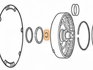 Snap Ring, ATX Holds Intermediate Shaft To Drum 1981-Up — Part # 66880