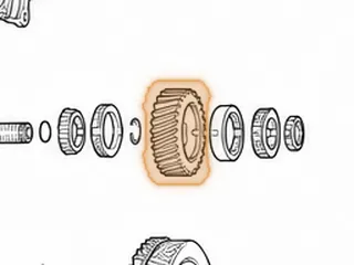 Idler Gear W/Bearing, ATX (39 Teeth) (Bearing # JLM67041P) 1981-Up — Part # 66714GK