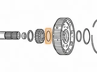Washer, AT540/AT545 Front Sun Gear To Front Planet (Brass) — Part # 111241