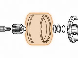 Connecting Drum,AT540/AT545 Center Planet To Rear Planet — Part # 111626