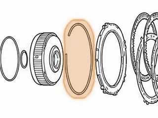 Snap Ring, AT540/AT545 Holds 3rd Range Clutch Pressure Plate In (Also Fits AT540/AT545 Center Support (Both Sides) — Part # 111878