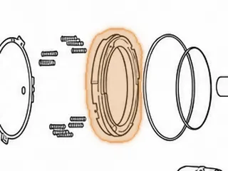 Piston, AT540/AT545 3rd Range Clutch (Aluminum) Cast # 6834817(Also Fits AT540/AT545 2nd Range Clutch) — Part # 111965