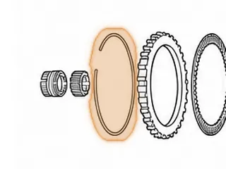Snap Ring, AT540/AT545 Holds 1st Range Clutch Pressure Plate In Case — Part # 111892