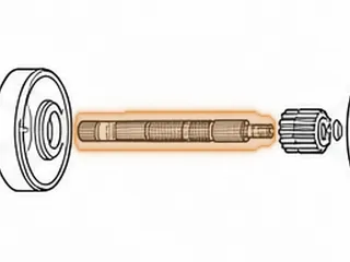 Shaft, AT540/AT545 Main (10 5/8” Long) — Part # 111672