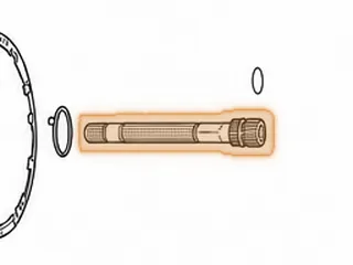 Shaft, AT540/AT545 Input (9 1/4” Long, 1 Ring) — Part # 111670