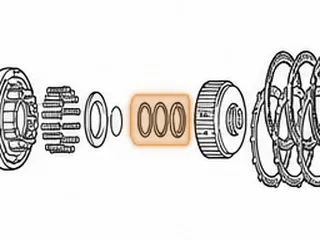 Bearing Set, AT540/AT545 Forward Drum To Forward Clutch Hub (Bearing & 2 Races) — Part # 111231K