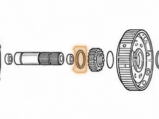 Washer, AT540/AT545 Front Sun Gear To Center Support (Fiber) (2.135”OD) — Part # 111239