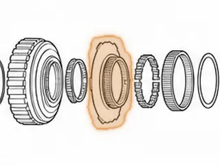 Inner Race, AXODE/AX4S/AX4N Direct Overrun Clutch (36 Lugs) (1/2” Wide Bushing) 1992-Up — Part # 86666A